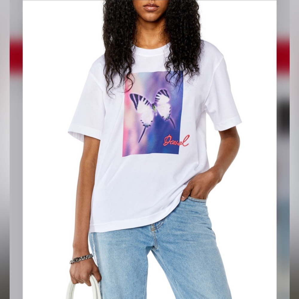 DIESEL T-Danny-L1 Loose Graphic T-Shirt